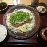 かつ榮 - ネギおろしトロロース定食　2130円+税