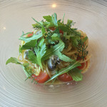 カーサ・デル・チーボ - 牡蠣の冷製スパゲティーニ