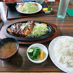 Kureyon - 鉄板みそかつ ＋ 定食セット