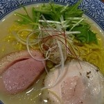 麺や而今 - 塩白鶏油そば(2016/1)