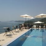 ラ・チチ - 店内から見えるテラス席　2015.4