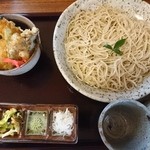 Sobatokoro Hiyori - ざる蕎麦ミニ天丼