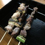 Torikyuu - 5本セット　若鶏焼き　砂肝焼き　もつ焼き