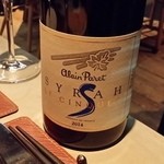 中目黒 Bistro Bolero - Glai paretのSyrah(4000円)は、スッキリした飲み口で、渋みがほとんどないシラーだった。