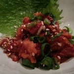 大阪鍋 鉄板焼き 暁 - チャンジャ