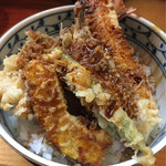 天婦羅 あぶら屋 - 天丼大盛