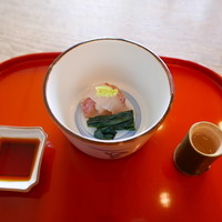 京都和久傳 - 造り（平鱸昆布〆）
