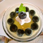 ガーデンレストラン 風舎 - ブルーベリーのデザート