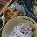 紅芋ごはん、アーサーのかき揚