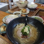 ほりかわ・そばセット。麺は大にしてもらいました。