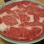 和田金 - 2016.01　すき焼き用に薄切りにした肉、＠65g