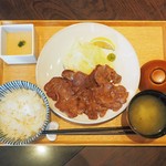 立川うまやの楽屋 - 牛タン定食