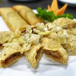 中華ダイニング高格 - 挽肉の湯葉包み揚げ