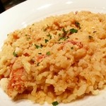 クラブハウスエニ - 海老カニ合戦の残りスープをリゾットに+500円