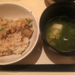Samma Ime Suke Gorou - 海胆(うに)と帆立土鍋飯と雌株(めかぶ)汁