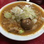 とん平食堂 - もつ煮・並、味玉付きだよ～♪