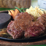 角切りステーキランチ(180g)