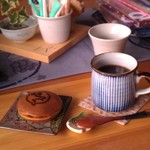 千や - H27/6まんぼう焼きとホットコーヒー