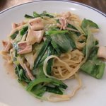 trattoria kappa - スルメイカと青野菜、アンチョビの自家製手打ちパスタ