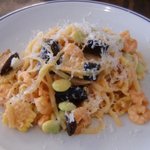 trattoria kappa - 小海老と夏野菜のトマトクリームの自家製手打ちパスタ