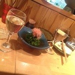 菜の花お浸しとぽんしゅ