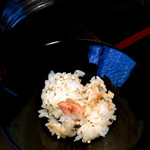 和菜割烹　いしだ - 昼会席(¥4,300) 食事　窯焚き鮭ごはん