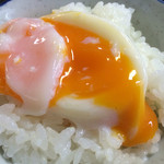 小野川温泉　たかさごや - 自家製の温泉卵もトロットロ♡（お替りは白米で…）