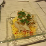 俺のフレンチ - ホタテとカニのタルタル(380円）