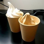 DICE IKEBUKURO - ソフトクリームは紙カップで、お好きなだけ♪