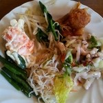 チムニーギオット - サラダバーから… 土曜日には 見かけなかった  タコとセロリのサラダ に感激！