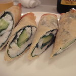 敦煌 - スズキと胡瓜の春巻き