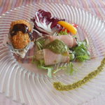 ラ・チチ - 牡蠣フライ＆牡蠣とアスパラのベーコン巻き　2016.2