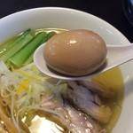 麺の風 祥気 - 味玉あっぷ。