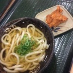 Hanamaru Udon - かけ小 唐揚げ