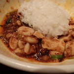 東京チャイニーズ 一凛 - 白子入り麻婆豆腐と御飯(2016/1)