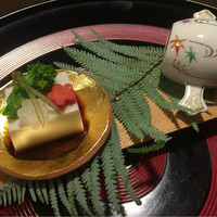 明日香 北千住店 - 胡麻豆腐と黒豆