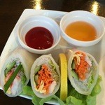 女性限定「レディースセット」（税別1,250円）の生春巻き