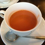 スバカマナ - 季節限定メニュー「体に優しい食べて美味しい 季節の野菜カレー」（税別1,480円）の本日のスープ