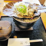 自然食 懐石料理 湯斗 - ほお葉焼き（１）