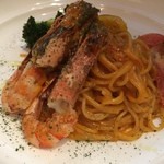 ビストロマルバ - 大海老の濃厚アメリケーヌパスタ