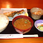 美松 - 木賊紋の小鉢 根来の汁椀