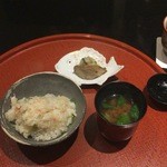 日本料理 晴山 - 蟹と百合根のごはん