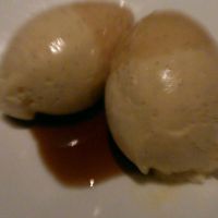シノワ 渋谷店 - バニラアイスクリームのシェリー酒がけ