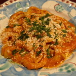 手打ちサーニャ～じっくり煮込んだトマトソースとカチョリコッタ、リコッタフォルテ