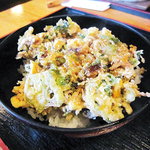 自然食 懐石料理 湯斗 - かき揚げ丼定食（１）