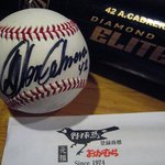野球鳥おかむら - カブレラ選手の実使用バットとNPB公式球にサイン
