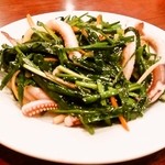 ニラとイカゲソの塩味(500円)