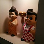 エーエス クラシックス ダイナー - 壁に飾られた人形