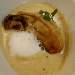 クロッキオ - ④牡蠣のフラン(洋風茶碗蒸し)