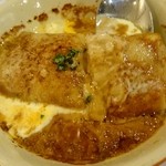 クロッキオ - ③プリプリエビとホウレン草のクレープグラタン オマールだしのクリームソース